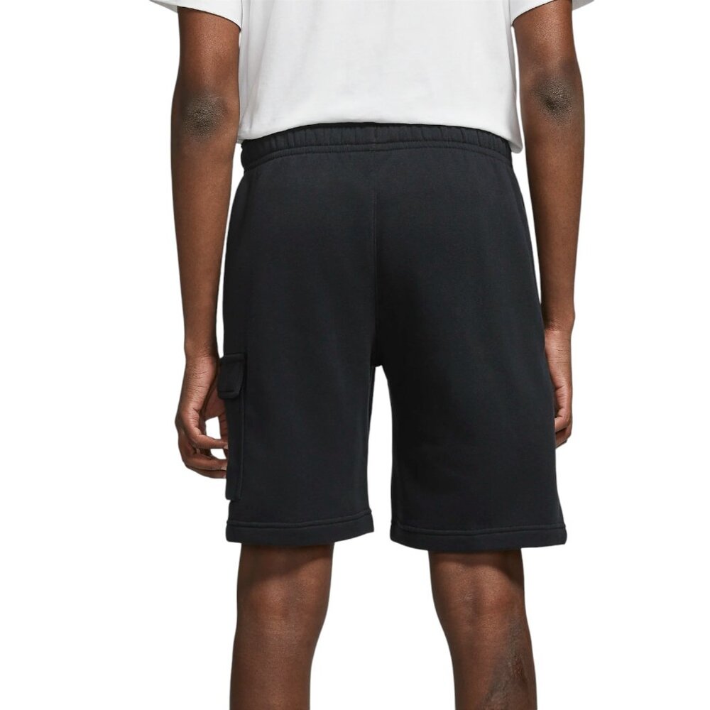 Nike Sportswear Club Men's Fleece Cargo Shorts Black Sizes M NWT - Picture 3 of 9